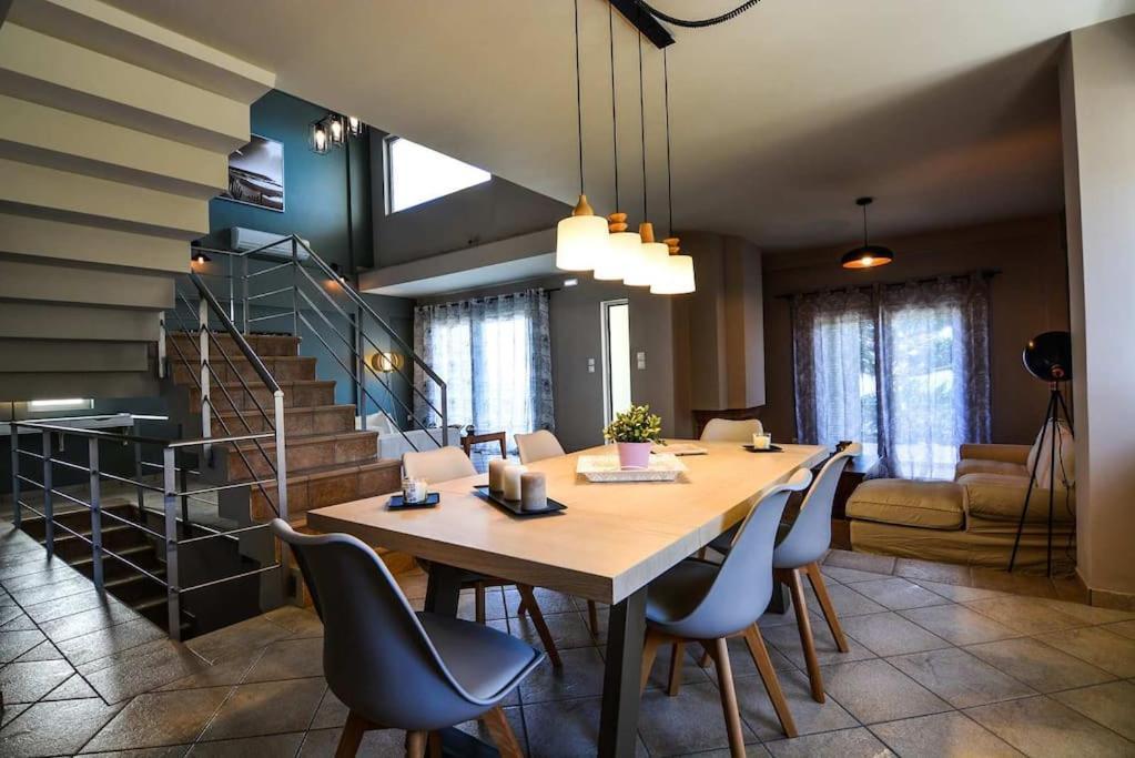 Aigli Luxurious Villa Kato Pitsa Eksteriør bilde